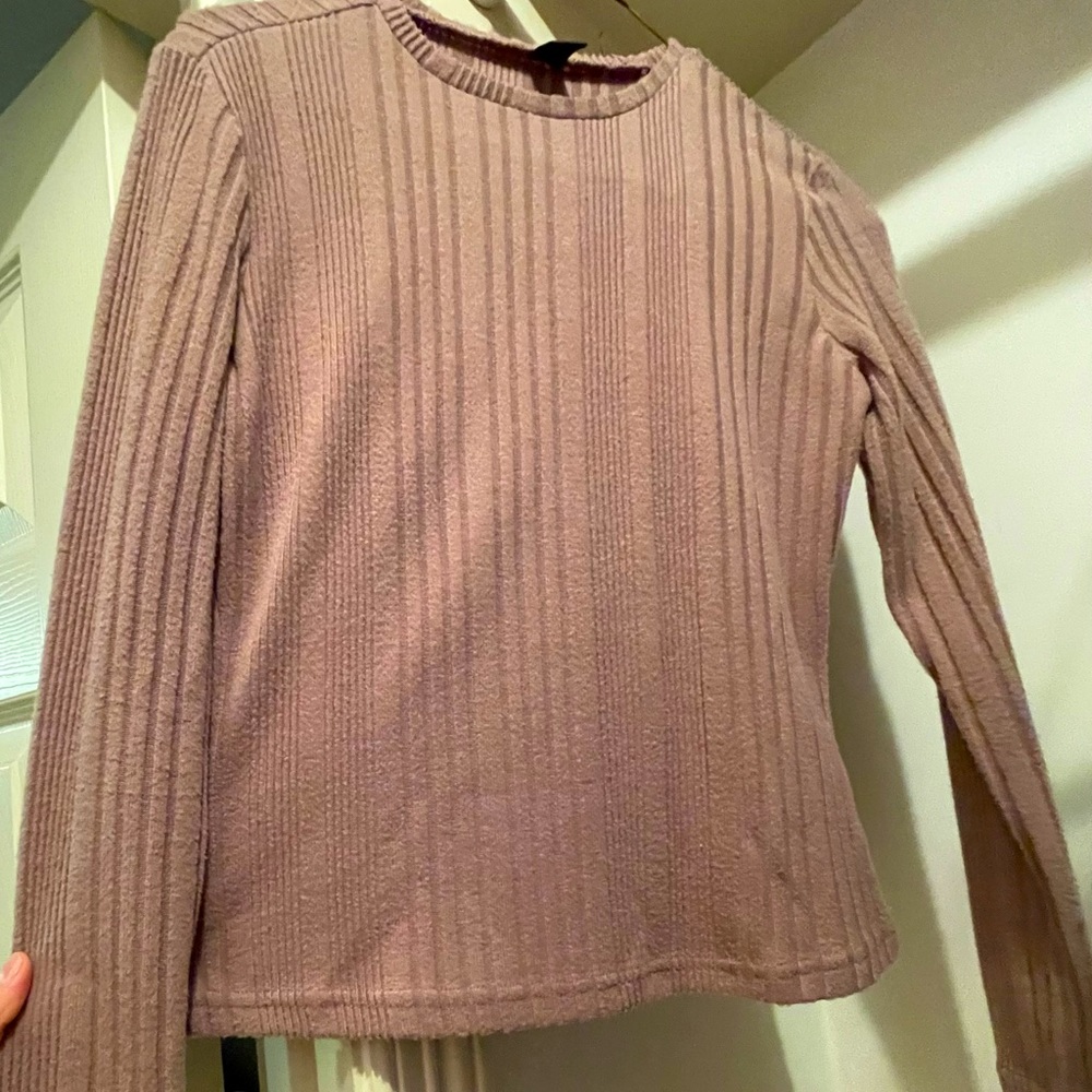 Soft Cream Pink Long Sleeve Shirt - Worn 1x ONLY